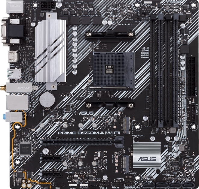 Материнская плата AMD B550 Asus PRIME B550M-A WI-FI (90MB14D0-M0EAY0), фото 2